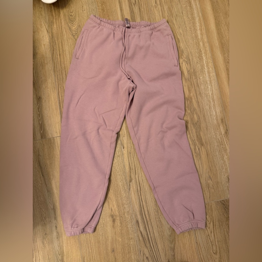SKIMS Pink Jogger Sweatpants
